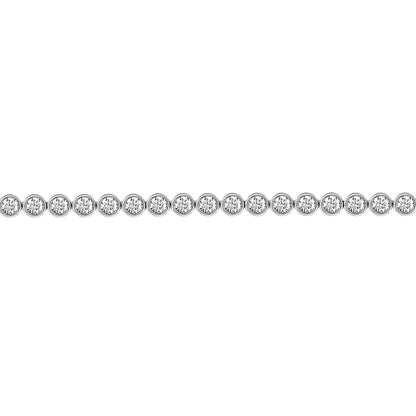 18ct White Gold  3ct Diamond Line Tennis Bracelet 4.1mm - 18B004-300