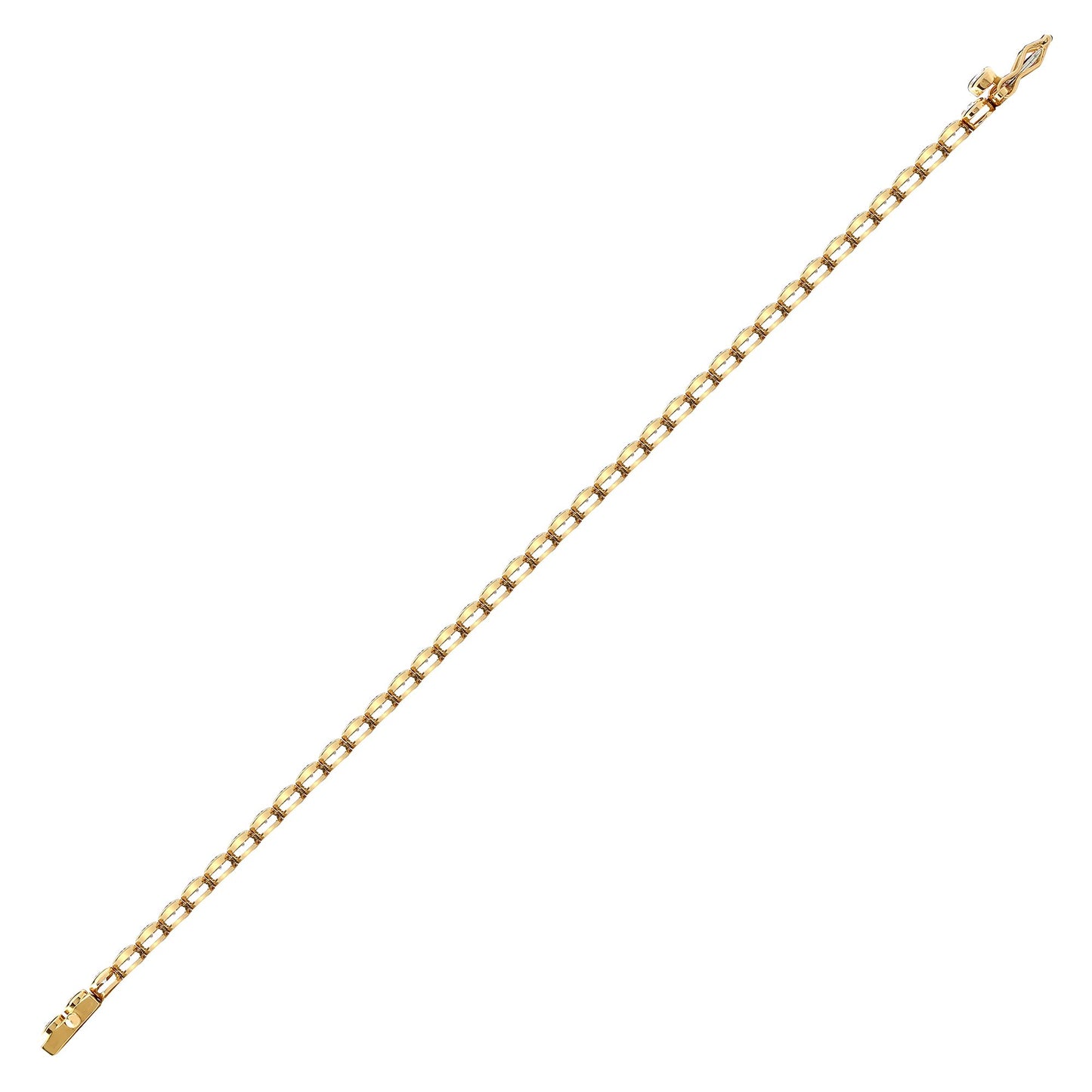 18ct Gold  3ct Diamond Line Tennis Bracelet 4.1mm - 18B005-300