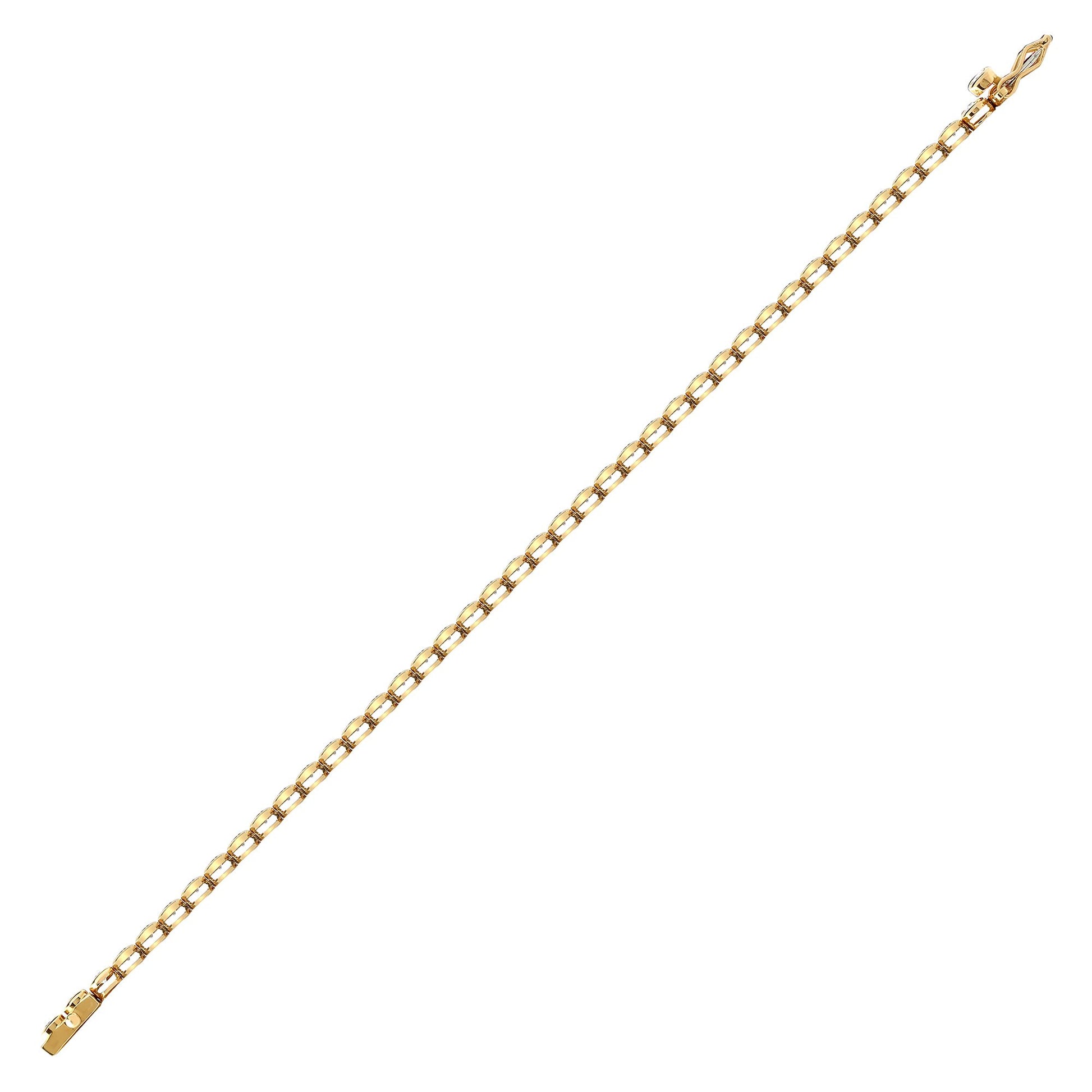 18ct Gold  3ct Diamond Line Tennis Bracelet 4.1mm - 18B005-300