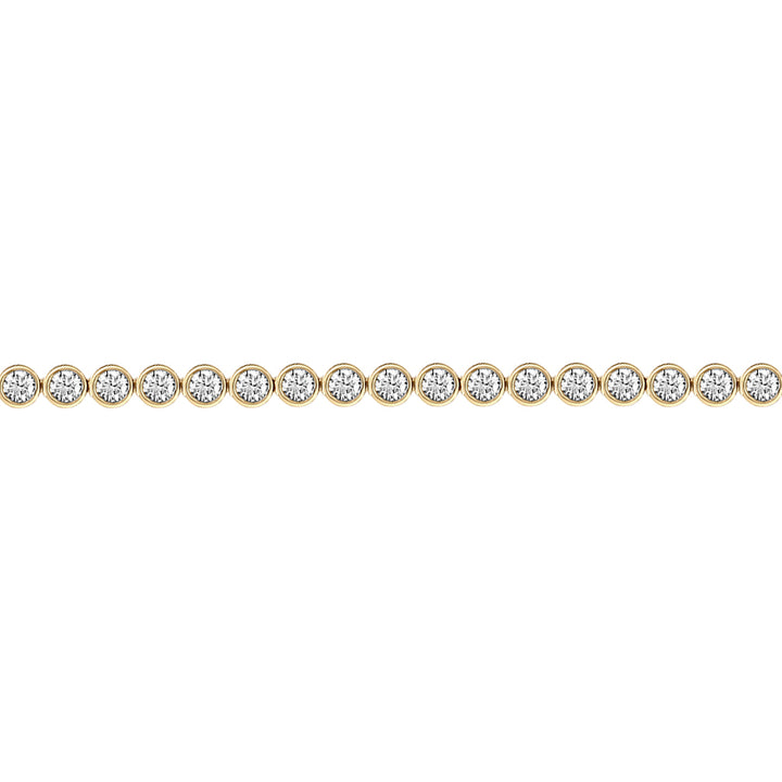 18ct Gold  3ct Diamond Line Tennis Bracelet 4.1mm - 18B005-300