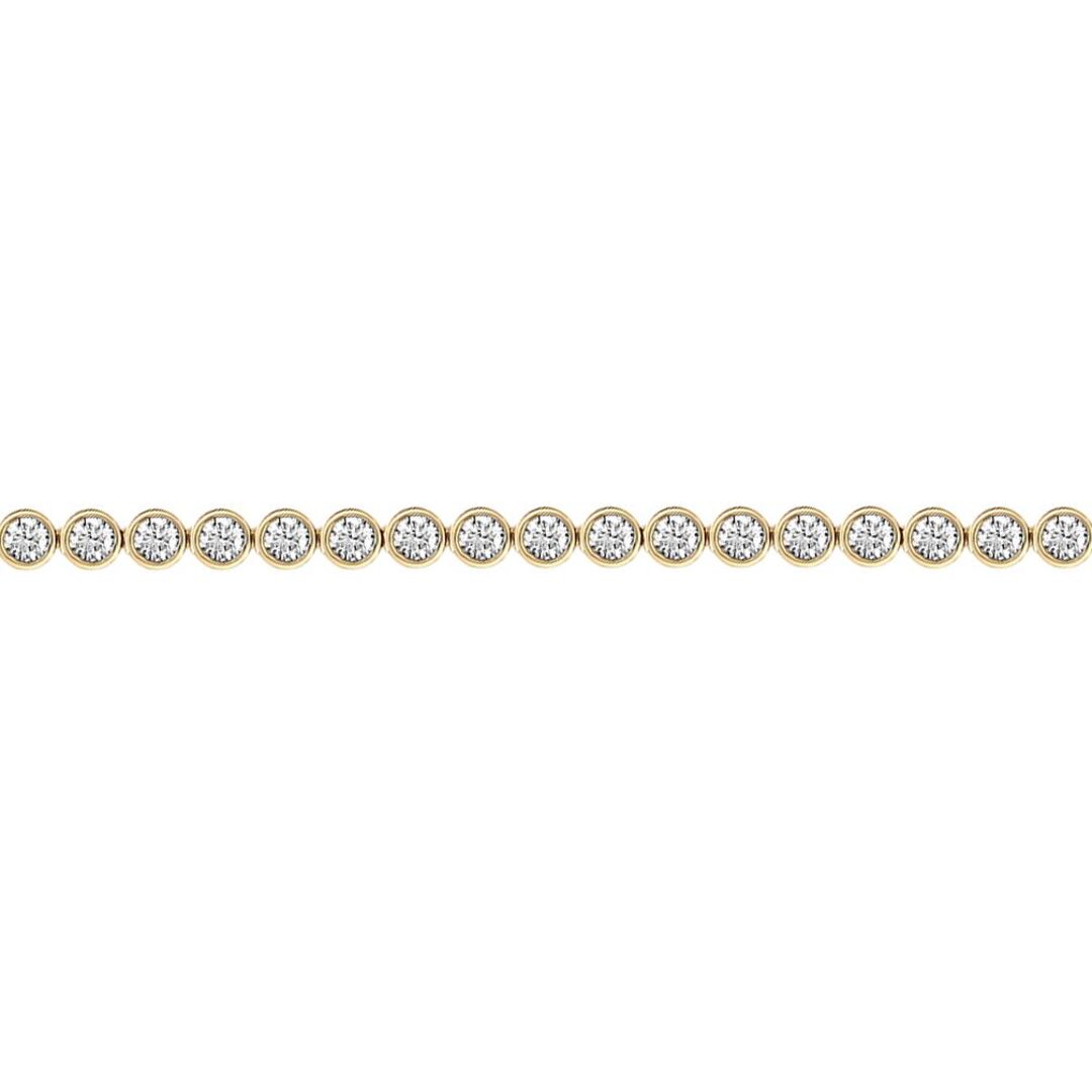 18ct Gold  3ct Diamond Line Tennis Bracelet 4.1mm - 18B005-300