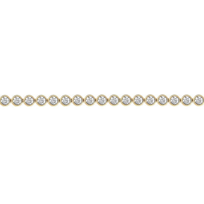 18ct Gold  3ct Diamond Line Tennis Bracelet 4.1mm - 18B005-300
