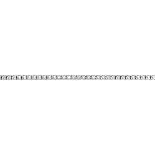 18ct White Gold  1.03ct Diamond Line Tennis Bracelet 1.5mm - 18B018-100
