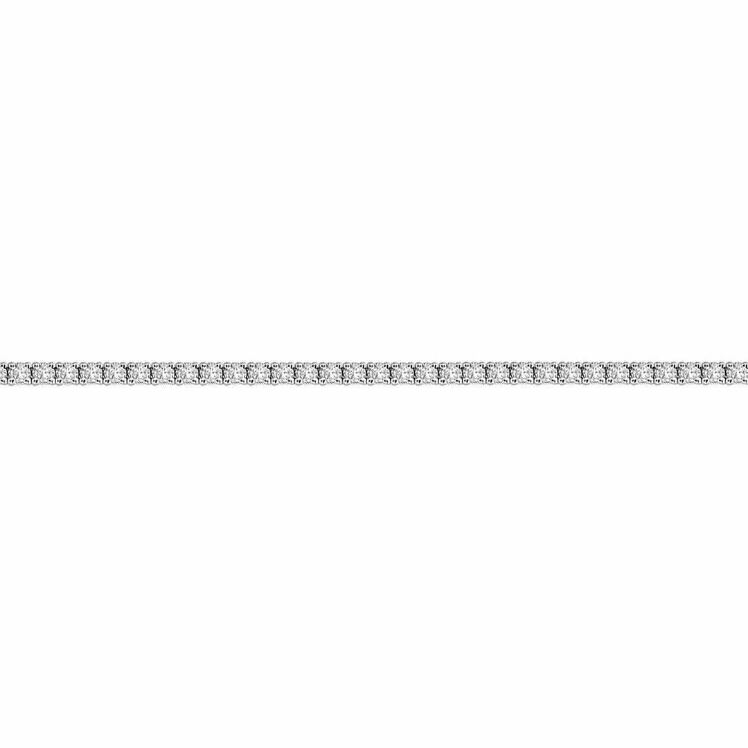 18ct White Gold  2ct Diamond Line Tennis Bracelet 2mm - 18B018-200