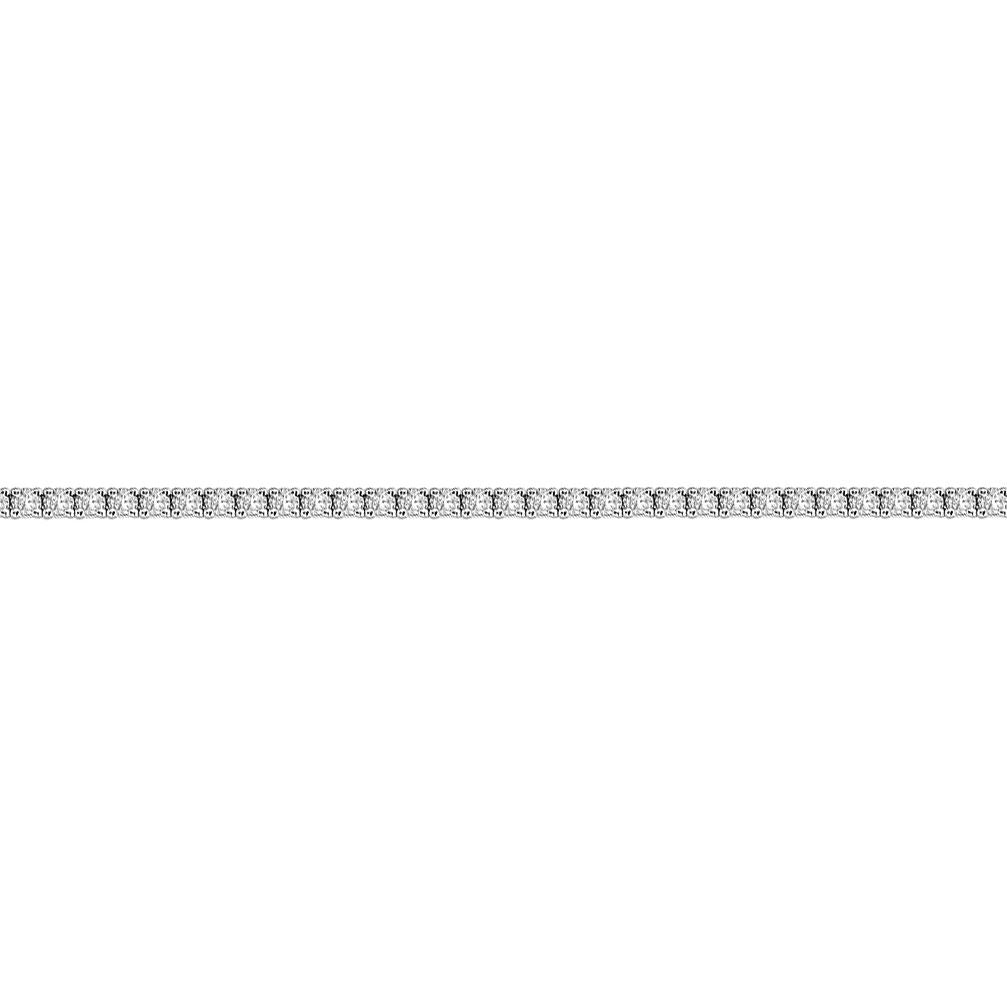 18ct White Gold  2ct Diamond Line Tennis Bracelet 2mm - 18B018-200