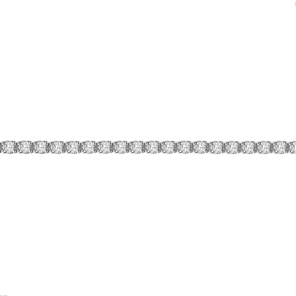 18ct White Gold  5ct Diamond Line Tennis Bracelet 3mm - 18B019-500