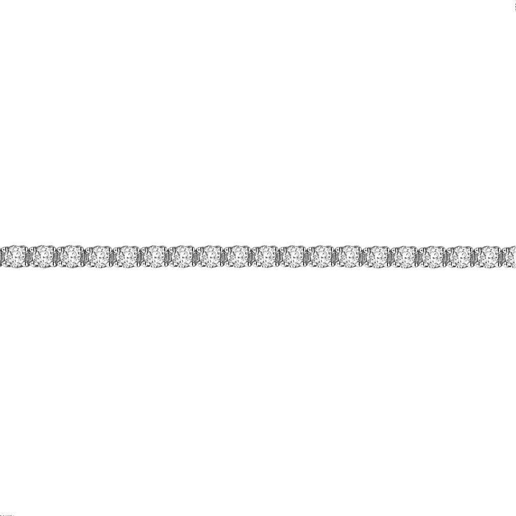 18ct White Gold  5ct Diamond Line Tennis Bracelet 3mm - 18B019-500