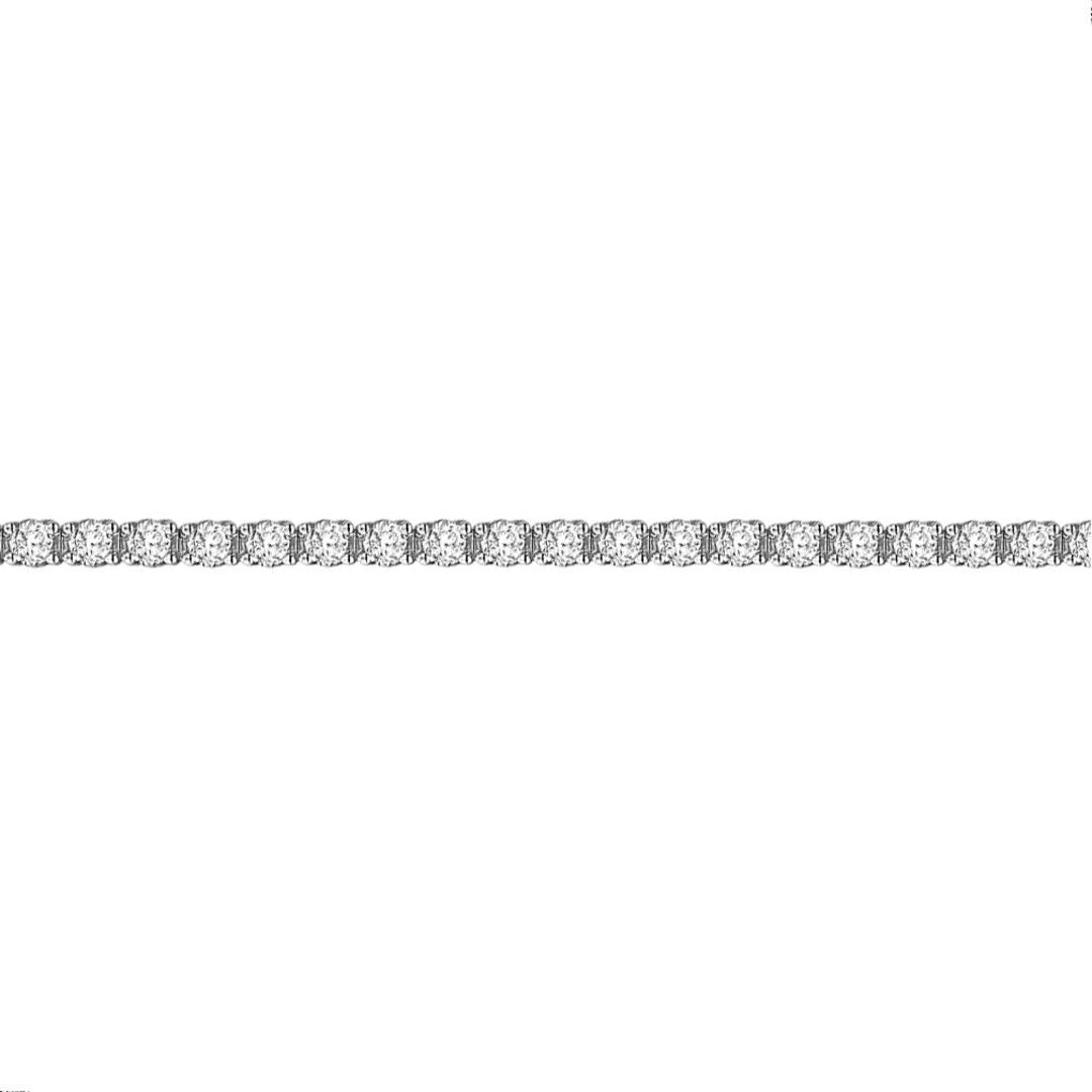 18ct White Gold  5ct Diamond Line Tennis Bracelet 3mm - 18B019-500