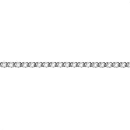 18ct White Gold  5ct Diamond Line Tennis Bracelet 3mm - 18B019-500