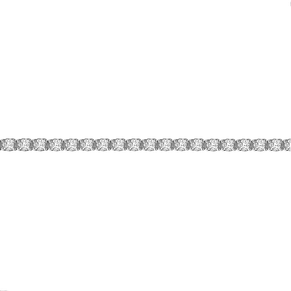 18ct White Gold  5ct Diamond Line Tennis Bracelet 3mm - 18B019-500