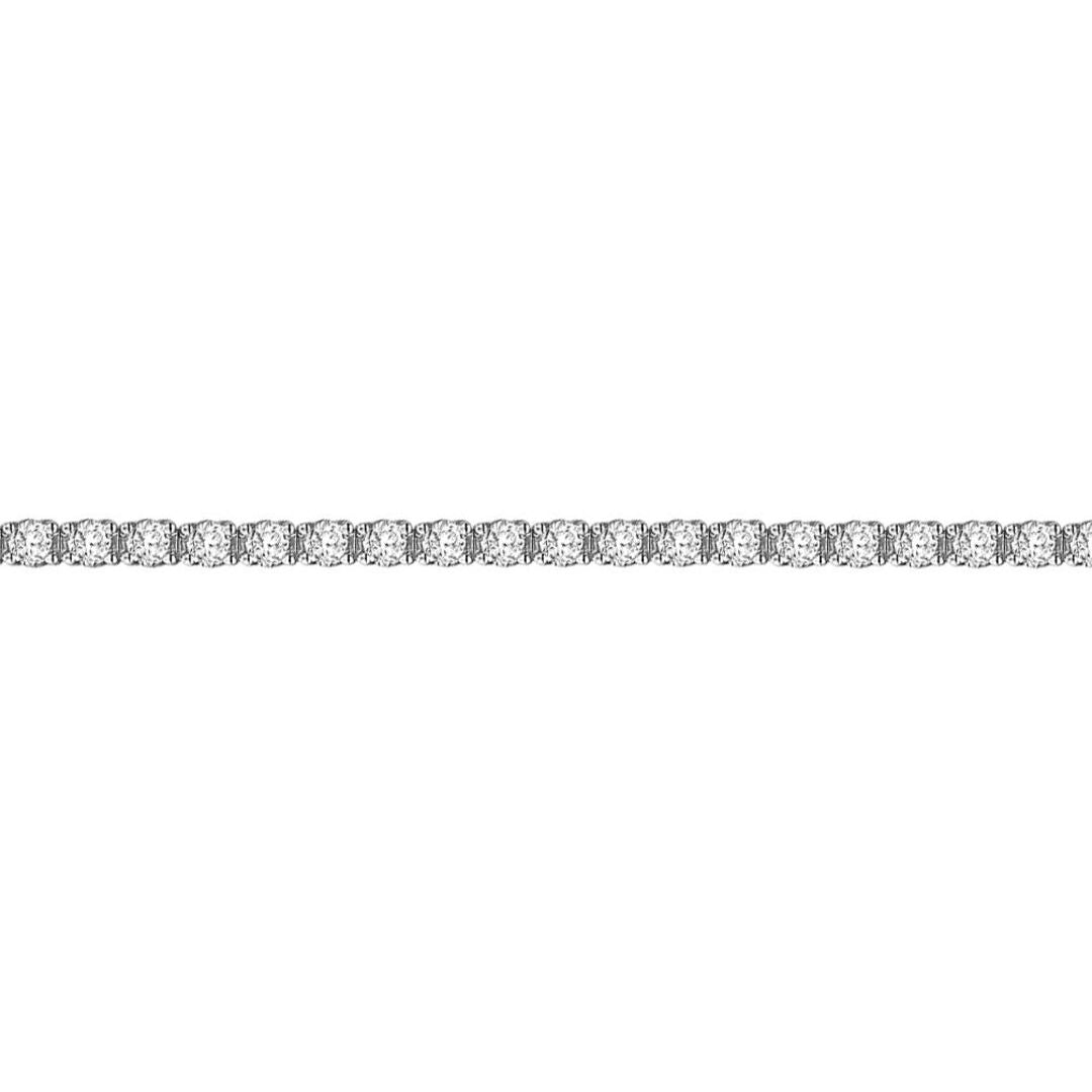 18ct White Gold  8ct Diamond Line Tennis Bracelet 3.5mm - 18B019-800