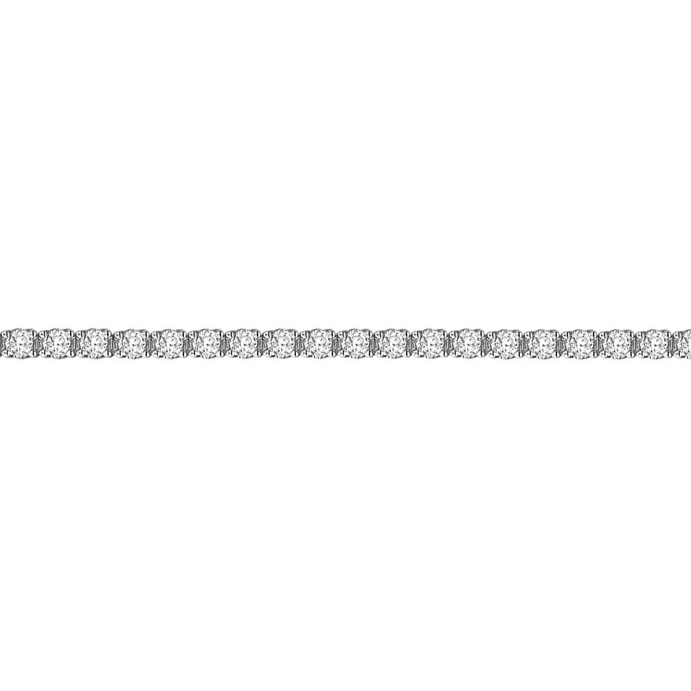 18ct White Gold  8ct Diamond Line Tennis Bracelet 3.5mm - 18B019-800