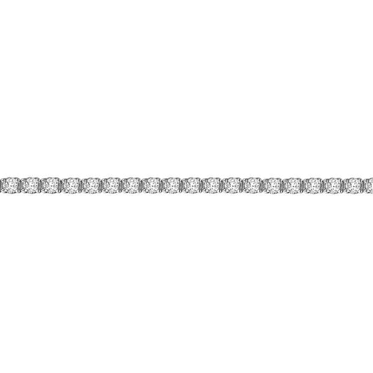 18ct White Gold  8ct Diamond Line Tennis Bracelet 3.5mm - 18B019-800