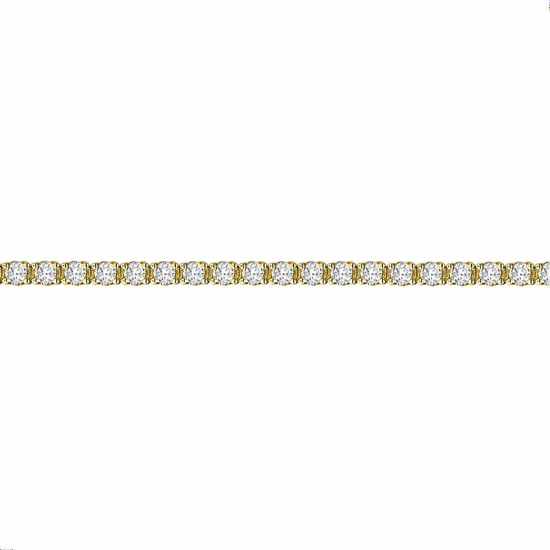 18ct Gold  3ct Diamond Line Tennis Bracelet 2mm - 18B051-300
