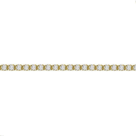 18ct Gold  3ct Diamond Line Tennis Bracelet 2mm - 18B051-300