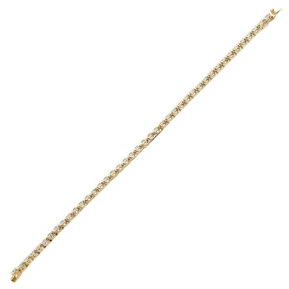 18ct Gold  4ct Diamond Line Tennis Bracelet 2.5mm - 18B051-400