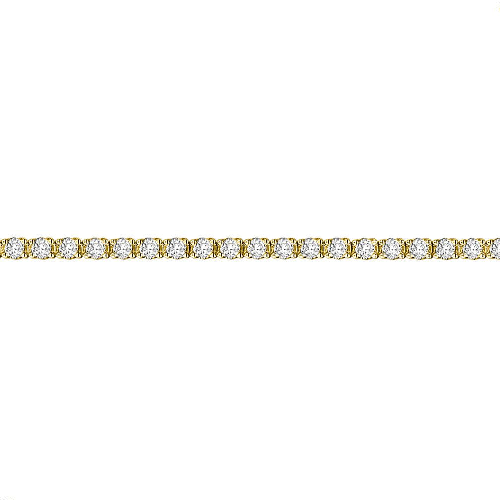 18ct Gold  4ct Diamond Line Tennis Bracelet 2.5mm - 18B051-400