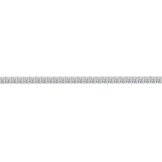 18ct White Gold  4ct Diamond Line Tennis Bracelet 2.5mm - 18B084-400