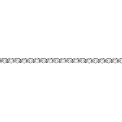 18ct White Gold  3ct Diamond Eternity Line Tennis Bracelet - 18B090-300