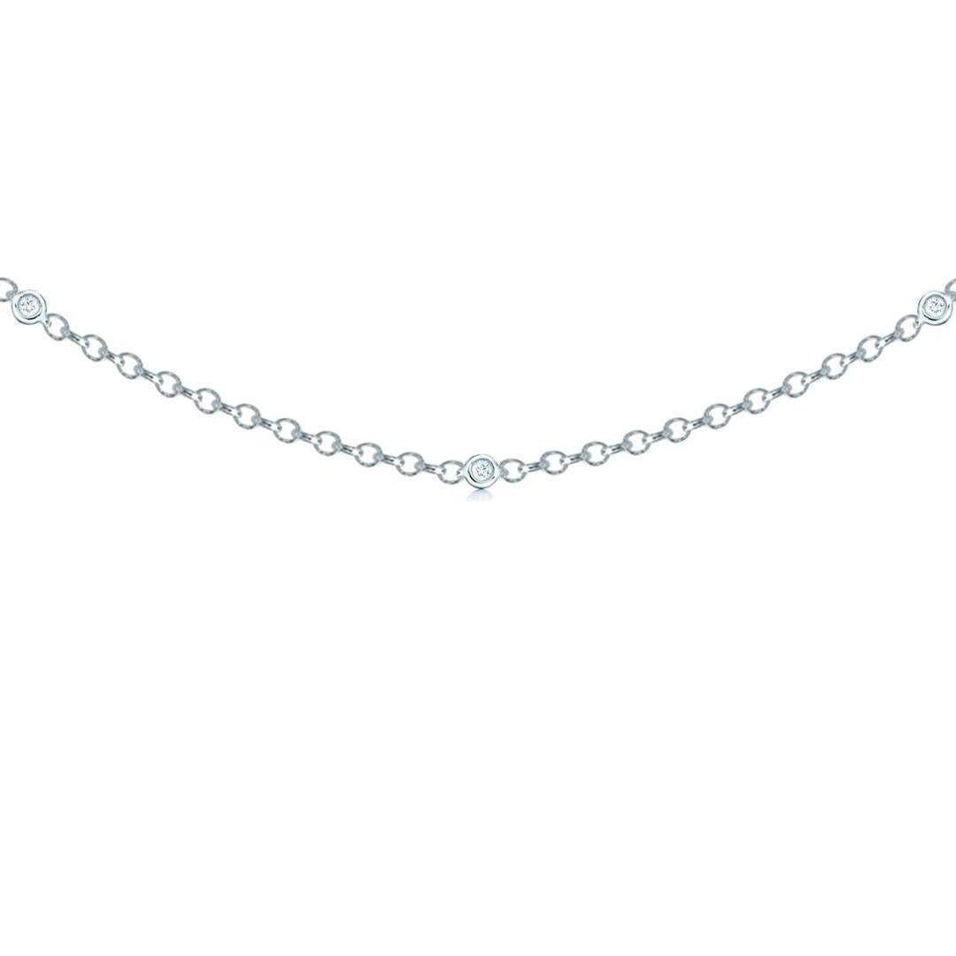 18ct White Gold  Diamond By The Inch Eternity Bracelet 7.5 inch - 18C001