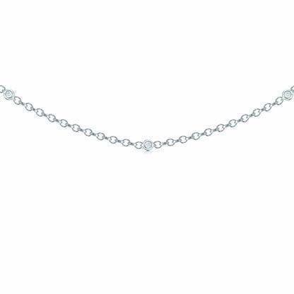 18ct White Gold  Diamond By The Inch Eternity Bracelet 7.5 inch - 18C001
