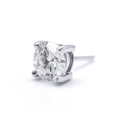 9ct White Gold  D/VS Lab Created Diamond Stud Earrings 1.00ct - LAB9E096-100
