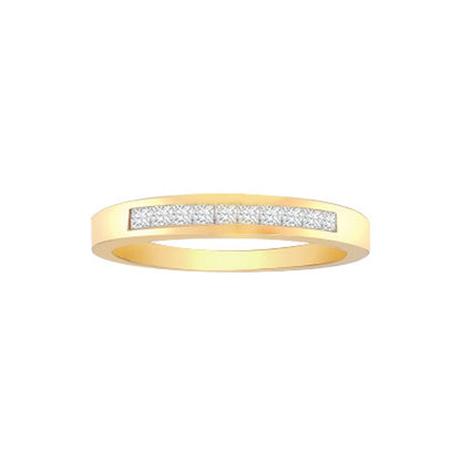 18ct Gold  0.25ct Diamond Dainty Band Eternity Ring 2.5mm - 18R185-025