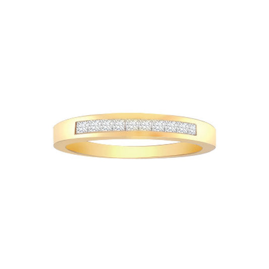 18ct Gold  0.25ct Diamond Dainty Band Eternity Ring 2.5mm - 18R185-025