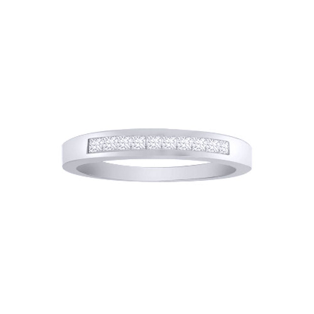 18ct White Gold  0.25ct Diamond Dainty Band Eternity Ring 2.5mm - 18R188-025