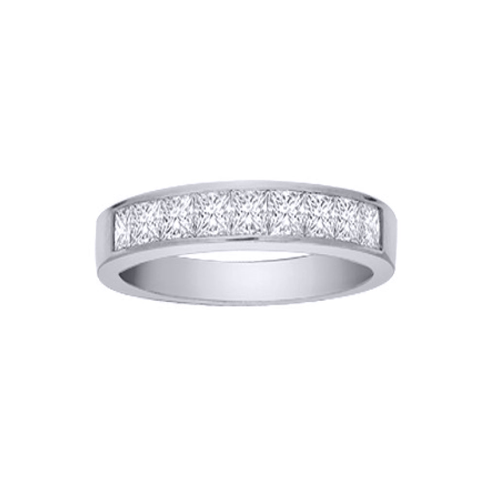 18ct White Gold  1ct Diamond Dainty Band Eternity Ring 3.5mm - 18R188-100