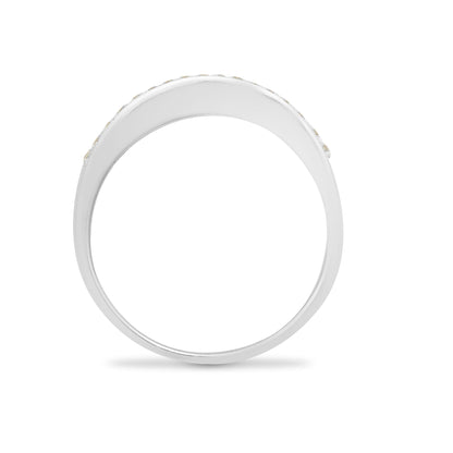 18ct White Gold  1.09ct Diamond Hollywood Mirror Eternity Ring 7mm - 18R201