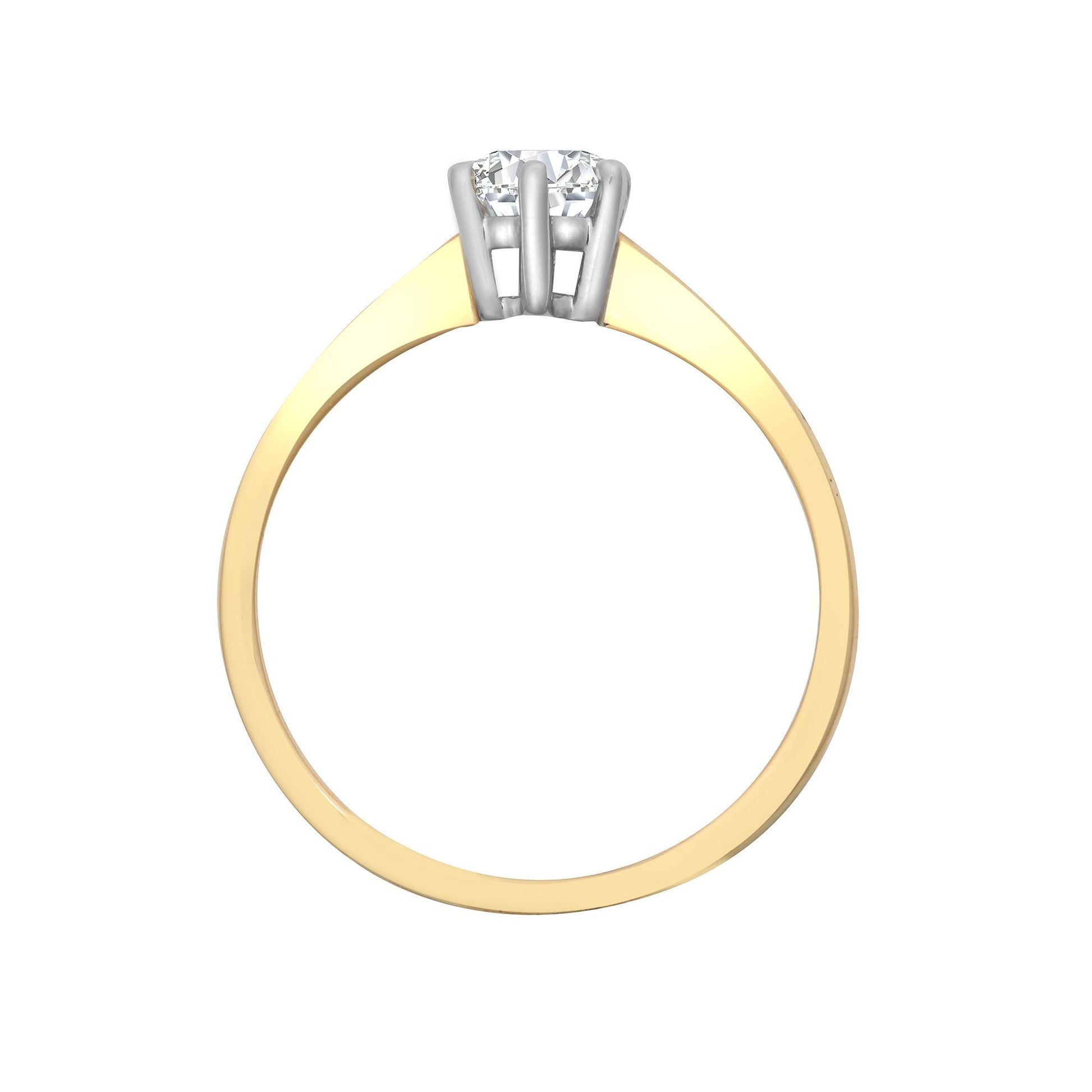 18ct Gold  1.5ct D/VS Lab Grown Diamond Solitaire Engagement Ring - LAB18R306-150