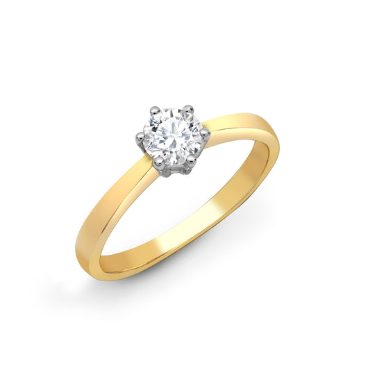 18ct Gold  2ct Diamond Solitaire Engagement Ring - 18R306-200