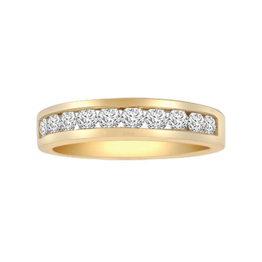 18ct Gold  1ct Diamond Dainty Band Eternity Ring 5mm - 18R347-100
