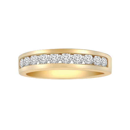 18ct Gold  1ct Diamond Dainty Band Eternity Ring 5mm - 18R347-100