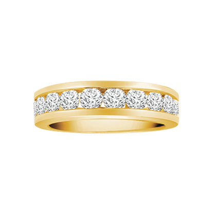 18ct Gold  1.5ct Diamond Dainty Band Eternity Ring 5mm - 18R347-150