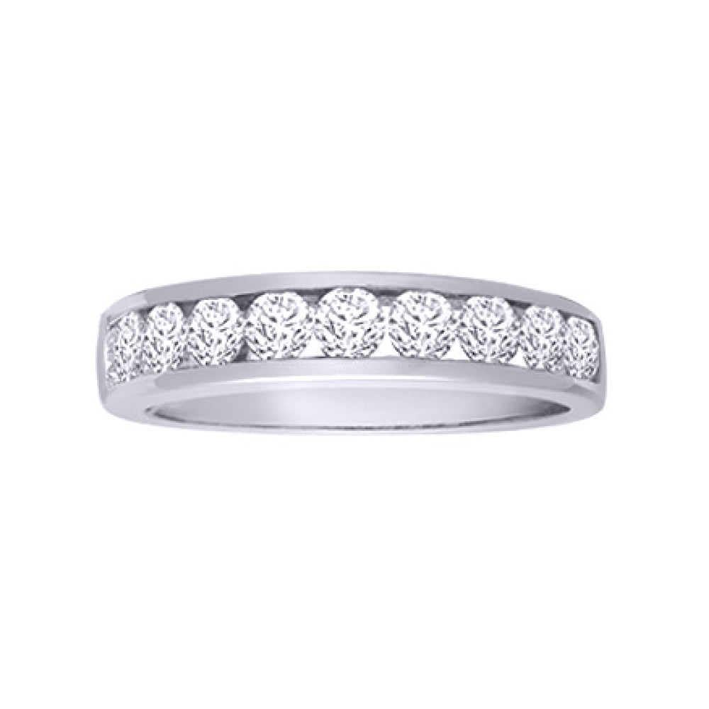 18ct White Gold  1.25ct Diamond Dainty Band Eternity Ring 4.5mm - 18R351-125