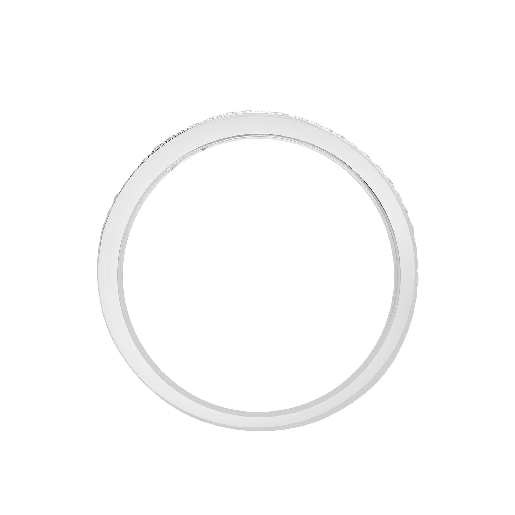 18ct White Gold  0.26ct Diamond Dainty Band Eternity Ring 2mm - 18R532-025