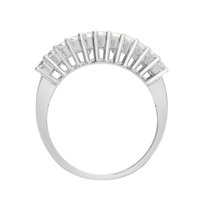 18ct White Gold  2ct Diamond Arch Bridge Eternity Ring 9mm - 18R888