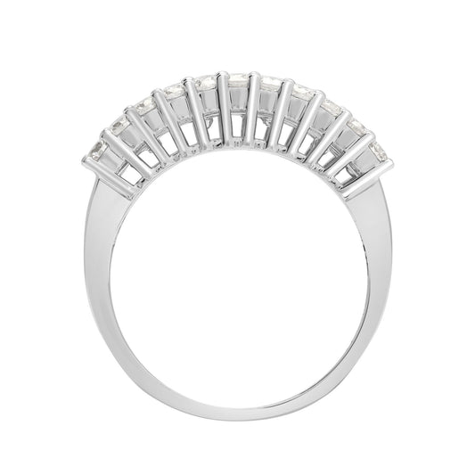 18ct White Gold  2ct Diamond Arch Bridge Eternity Ring 9mm - 18R888