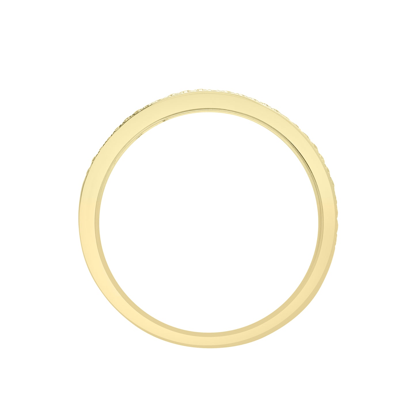 18ct Gold  0.1ct Diamond Dainty Band Eternity Ring 2mm - 18R889-010