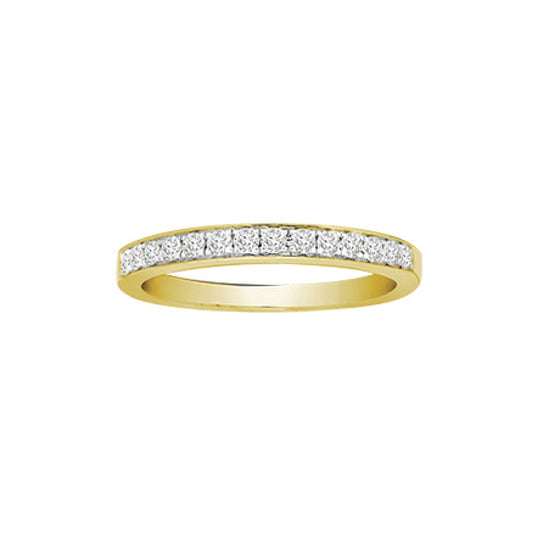 18ct Gold  0.26ct Diamond Dainty Band Eternity Ring 2.5mm - 18R889-025