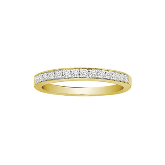 18ct Gold  0.35ct Diamond Dainty Band Eternity Ring 2.5mm - 18R889-035