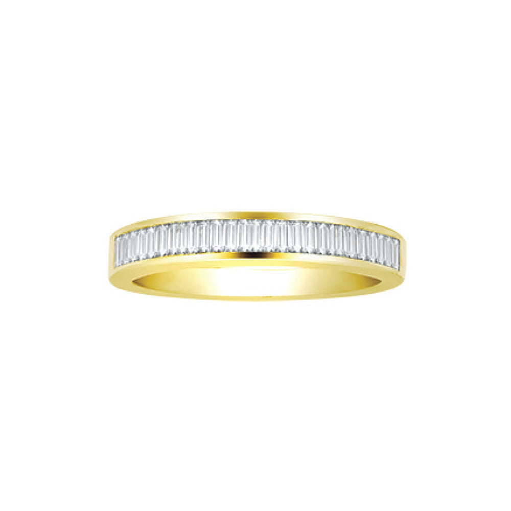 18ct Gold  0.5ct Diamond Dainty Band Eternity Ring - 18R895-050