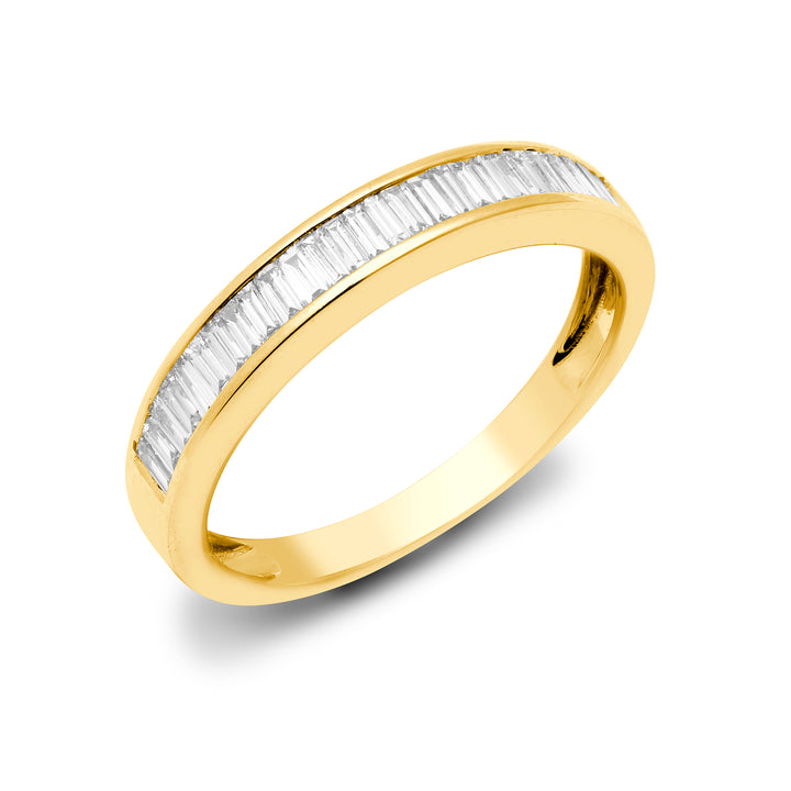 18ct Gold  0.75ct Diamond Dainty Band Eternity Ring 4.5mm - 18R895-075