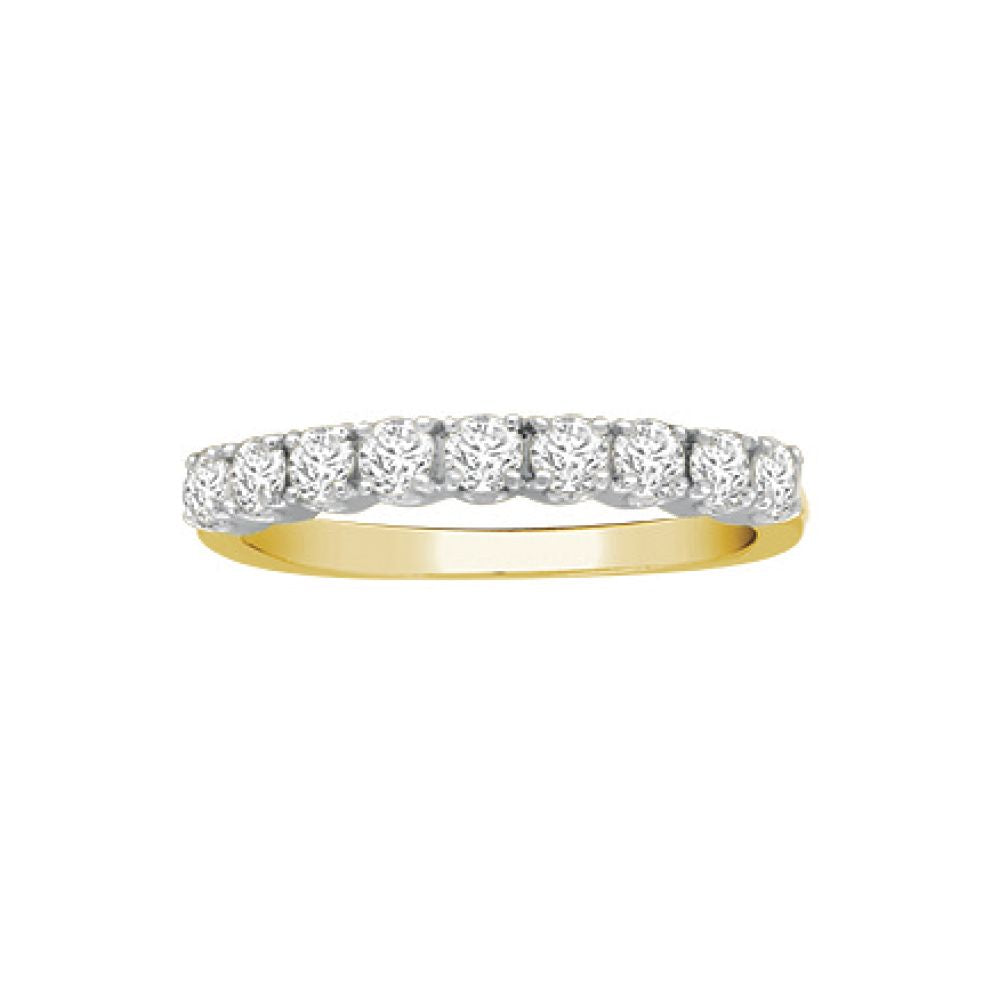 18ct Gold  0.75ct Diamond 9 Stone Eternity Ring 3mm - 18R941-075