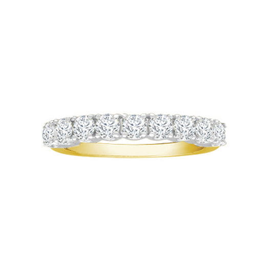 18ct Gold  1ct Diamond 9 Stone Eternity Ring 3mm - 18R941-100