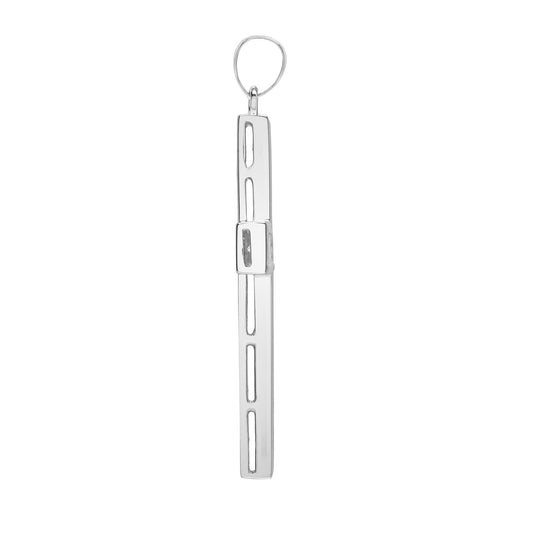 18ct White Gold  1.7ct Diamond Framed Cross Pendant - 18X069