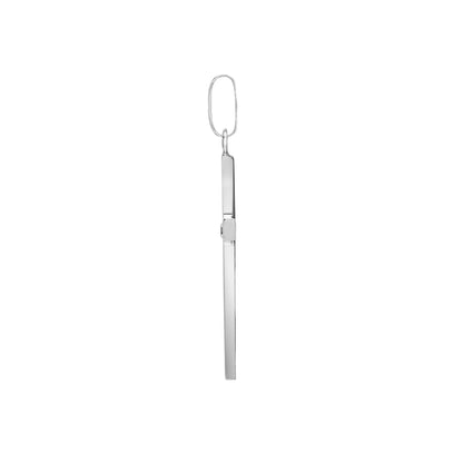 18ct White Gold  0.03ct Diamond Minimalist Solitaire Cross Pendant - 18X107