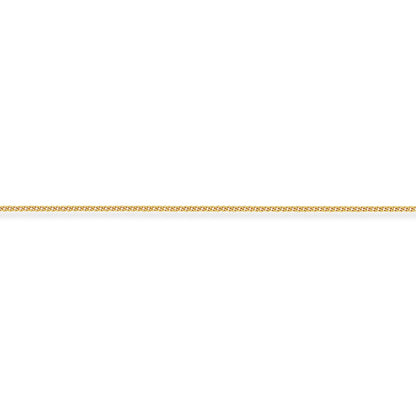 18ct Gold  Curb Pendant Chain Necklace - 1.2mm gauge - CBNR02025B